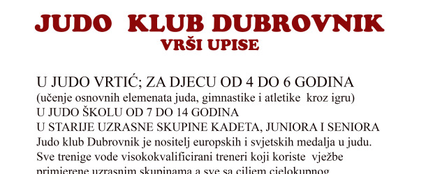 upisi judo 2016
